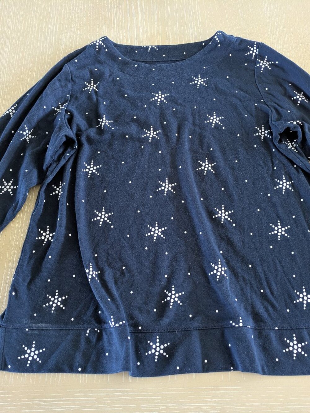 Croft & Barrow Long Sleeve Fleece-lined shirt , blue, XL